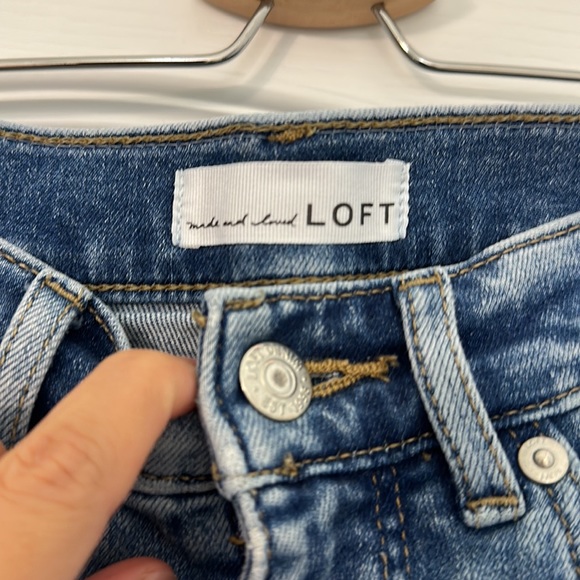 Loft High Waist Skinny Jeans 28P - Picture 2 of 4